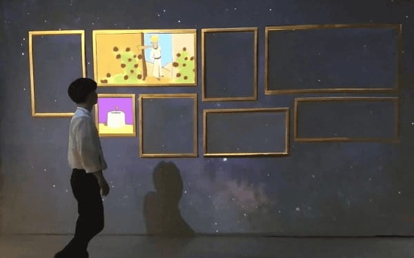 動態互動藝術展覽：人體框架的繪畫交融